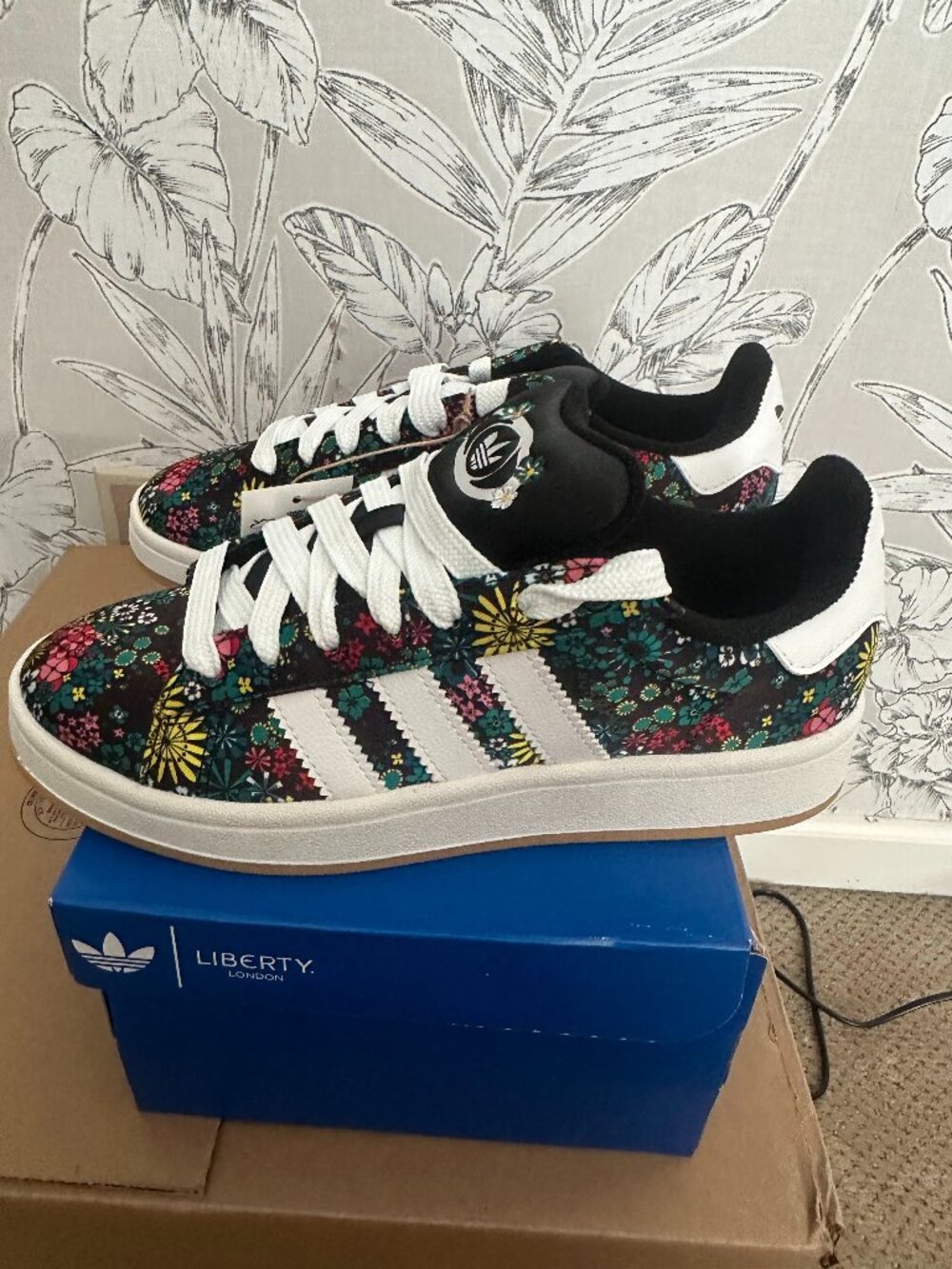 Adidas Originals x Liberty London Campus 00s J Floral Sneakers Youth 6.5
